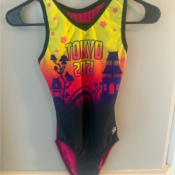 Tokyo 2021 Women's Multicolor Gymnastics Leotard Adult Small - Picture 1 of 7